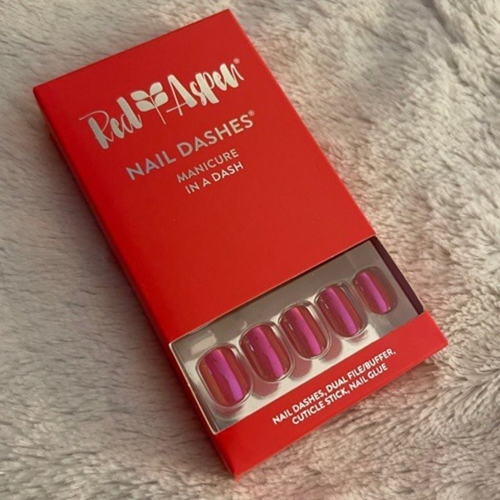 Red Aspen Nail Dash, Pink Rubies